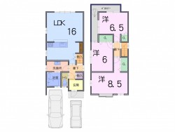 【桃山南エリア】3WAYアクセス利用可能◎広々としたバルコニー付き★全居室6帖以上!!駐車スペース2台可能◎